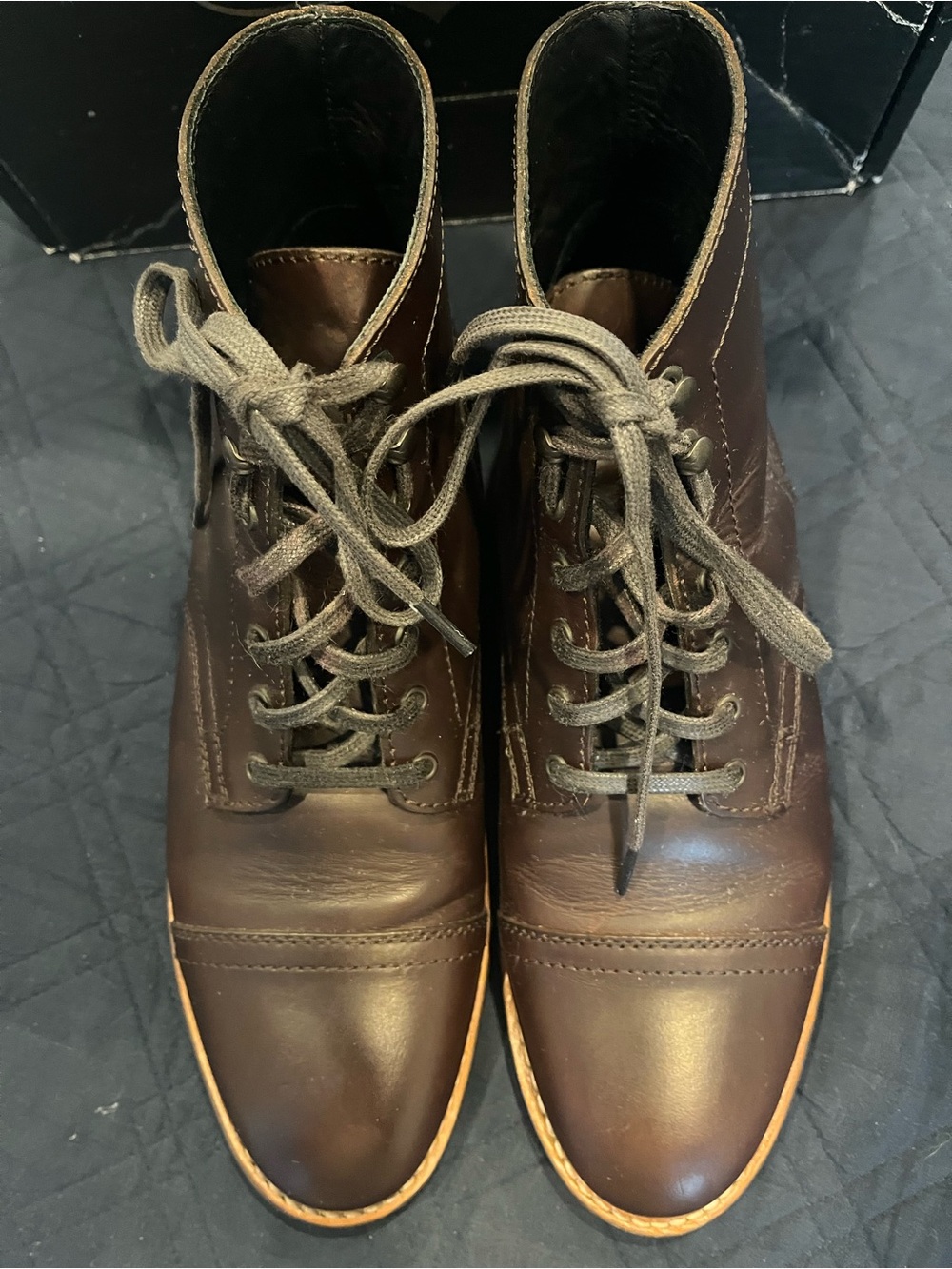 Thursday Boot Co. Captain Cap-Toe Boots - Dark Brown - Size 9.5 - EXCELLENT ! - Picture 3 of 14